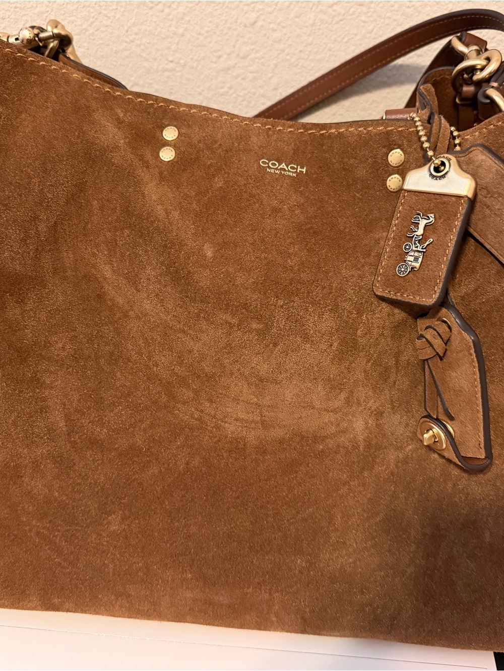 Coach Suede rogue 40 Bag - Picture 1 of 2